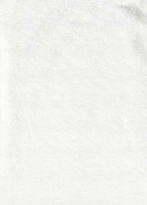 White on White Traditional Scroll