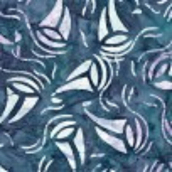 Coastal Getaway Batiks Sailboats in Blue - Fuller Fabrics