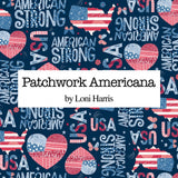 2-1/2in Strips Patchwork Americana, 40pcs