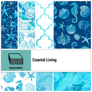 P&B Textiles Coastal Living 10" Squares 42 pcs