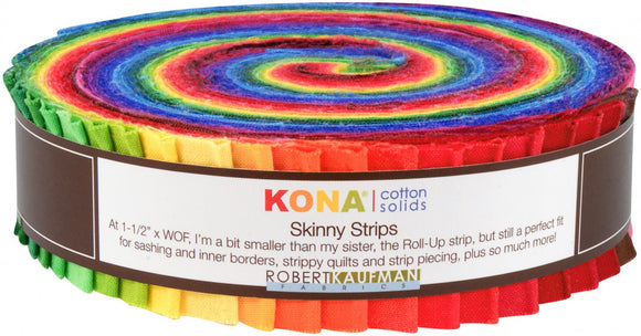Skinny Strips Kona Solids Classic Colorway 41pcs 1 1/2in