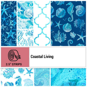 P&B Textiles Coastal Living 2.5" Strips 40 pcs