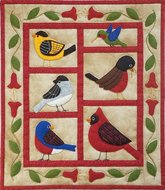 Backyard Birds Wall Quilt Kit - Fuller Fabrics