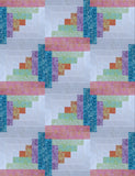 Color Therapy Batiks Log Cabin Kit - Makes a 42 x 56 Quilt Top