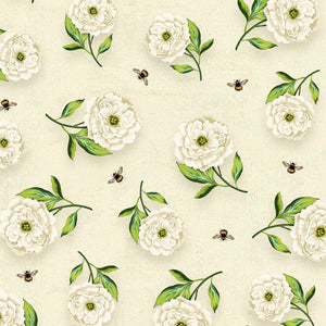 Cream Floral Serenade by Anne Rowan - Fuller Fabrics