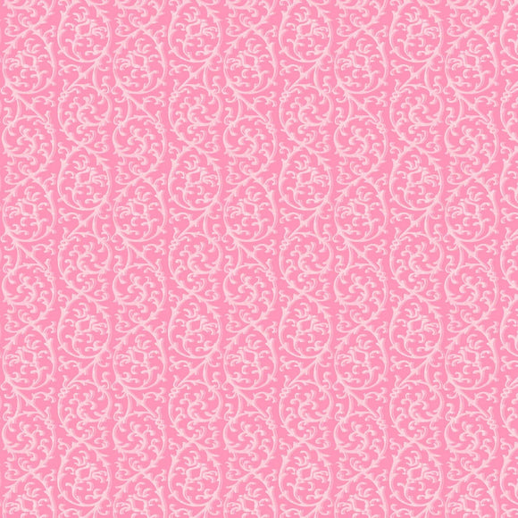 Pink Trellis Floral Serenade by Anne Rowan - Fuller Fabrics