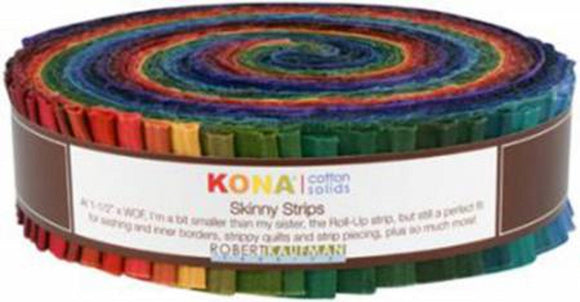 Skinny Strips Kona Solids Dark Colorway 41pcs - Fuller Fabrics