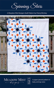 Spinning Stars Quilt Pattern by Meadow Mist Designs