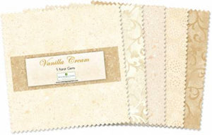 Essentials Gems 5in Squares Vanilla Cream 42pcs - Fuller Fabrics